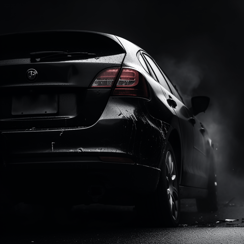 Backside view of a car