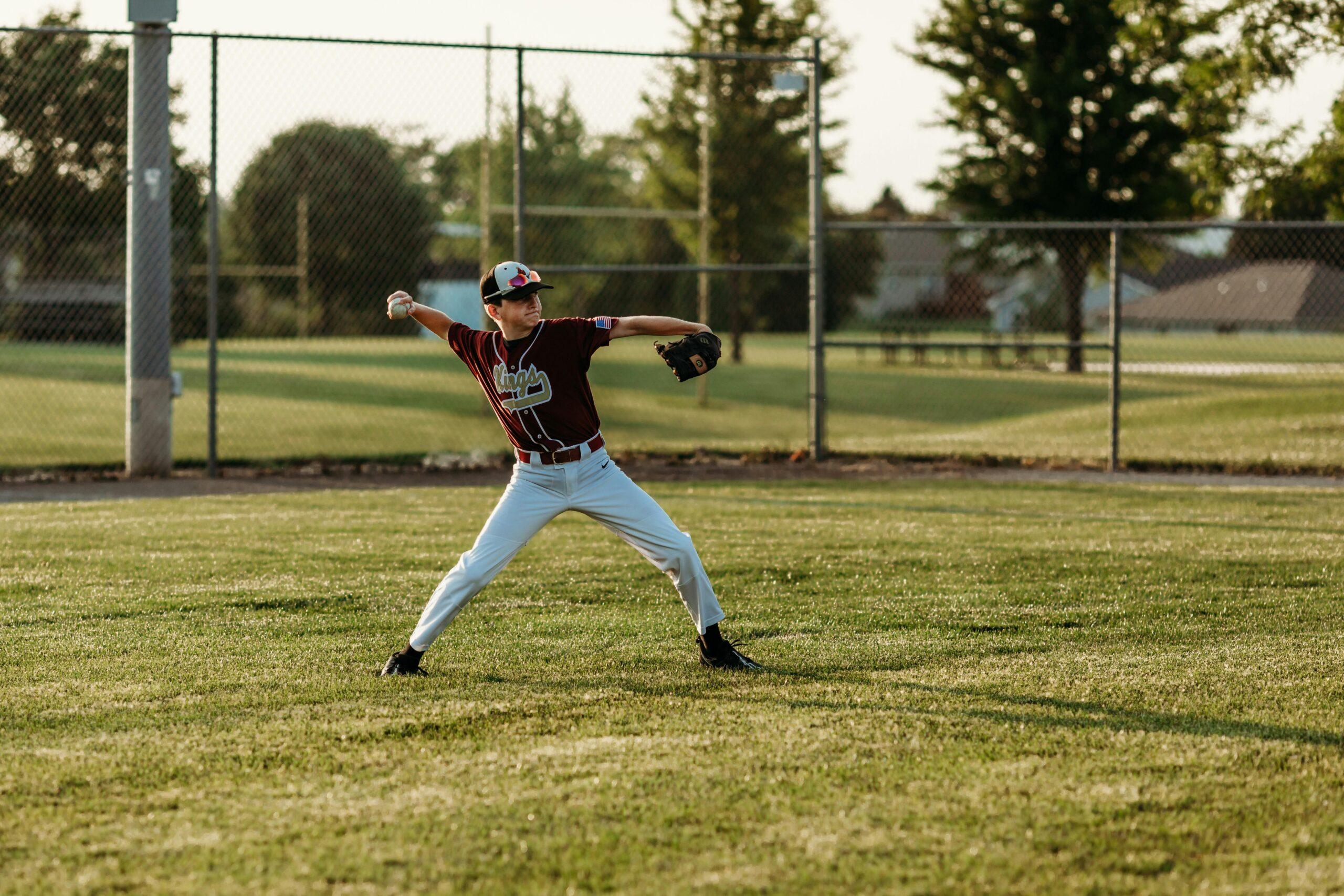 kid playing baseball