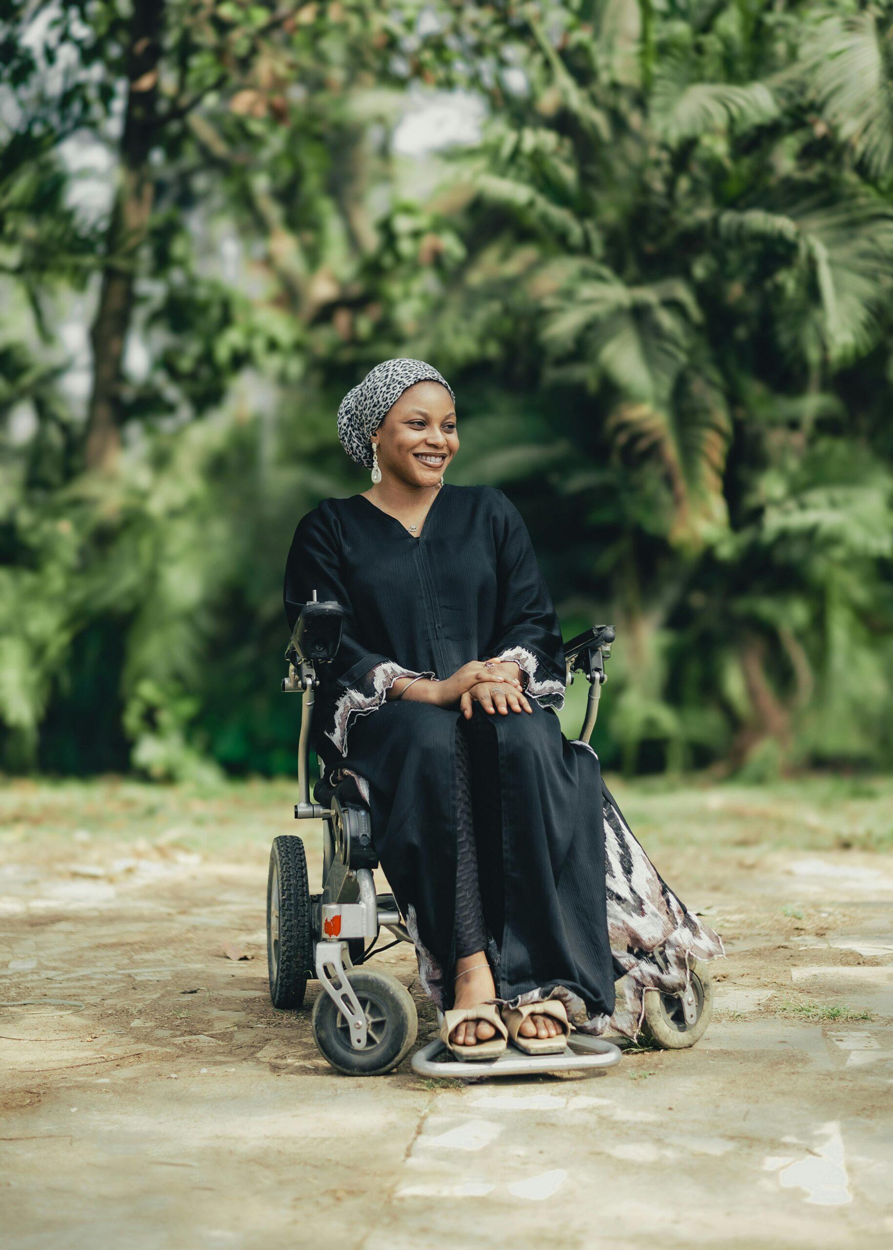 black woman in wheelchair