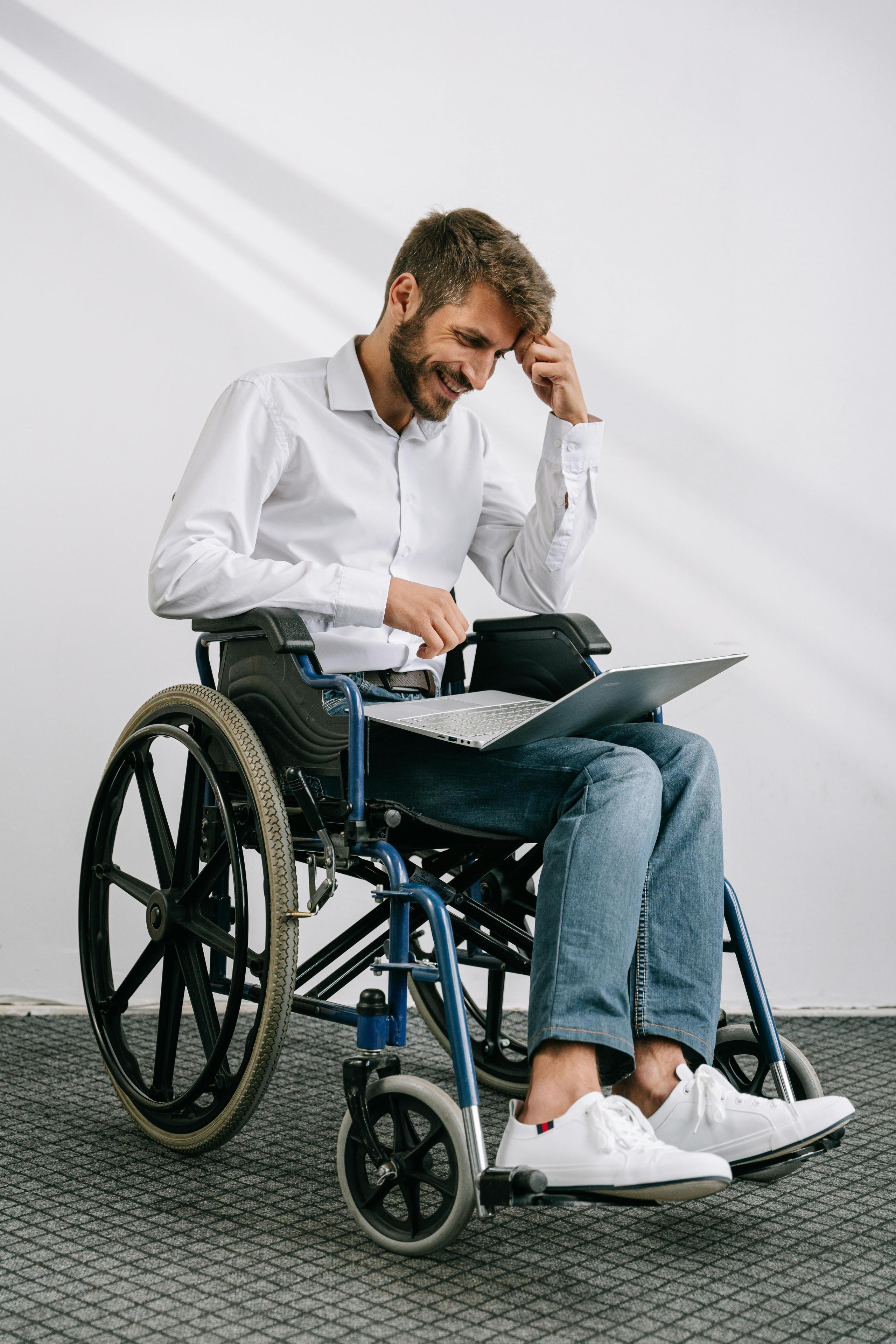 man in wheelchair