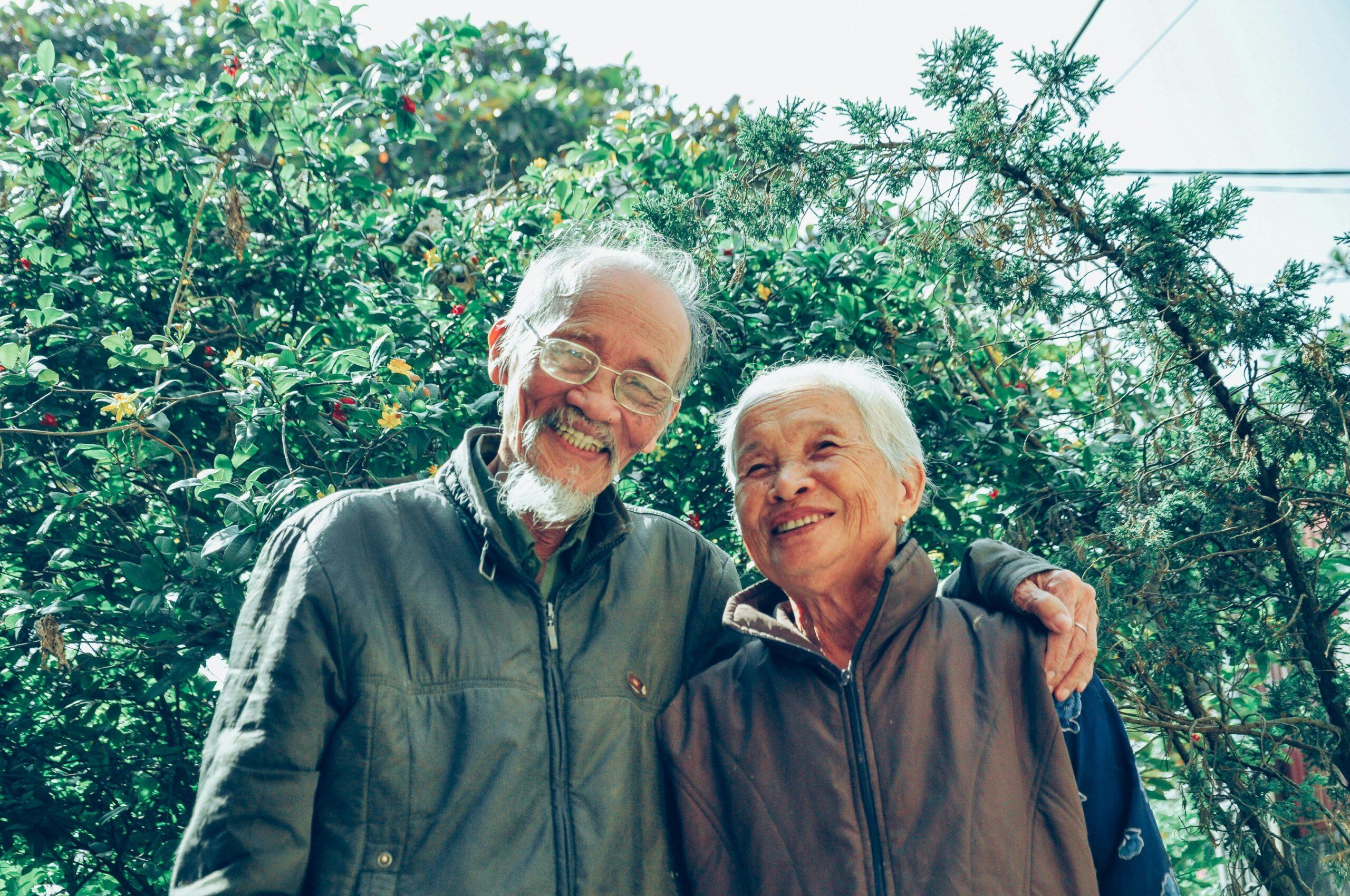older Asian couple