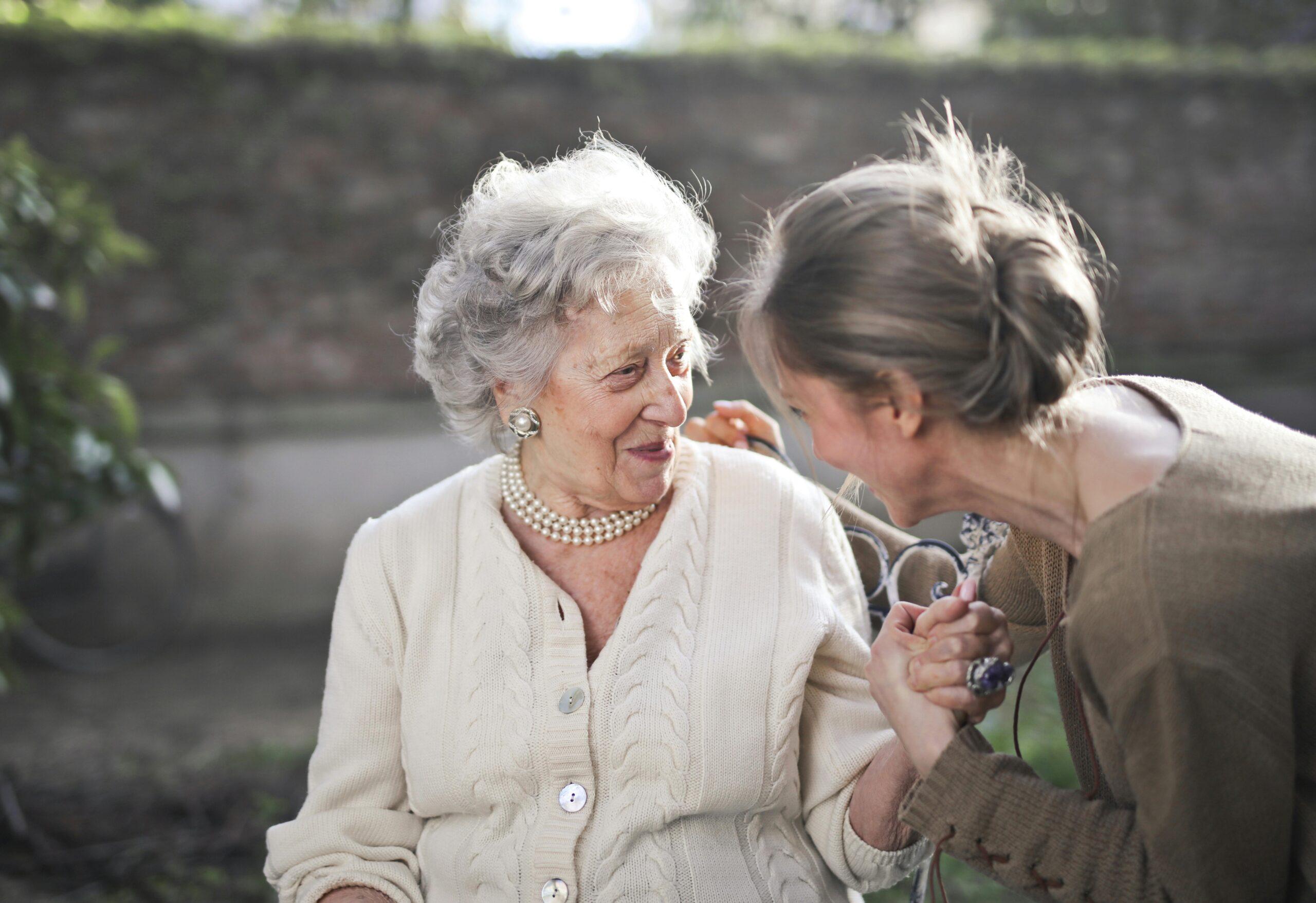older woman with daughter