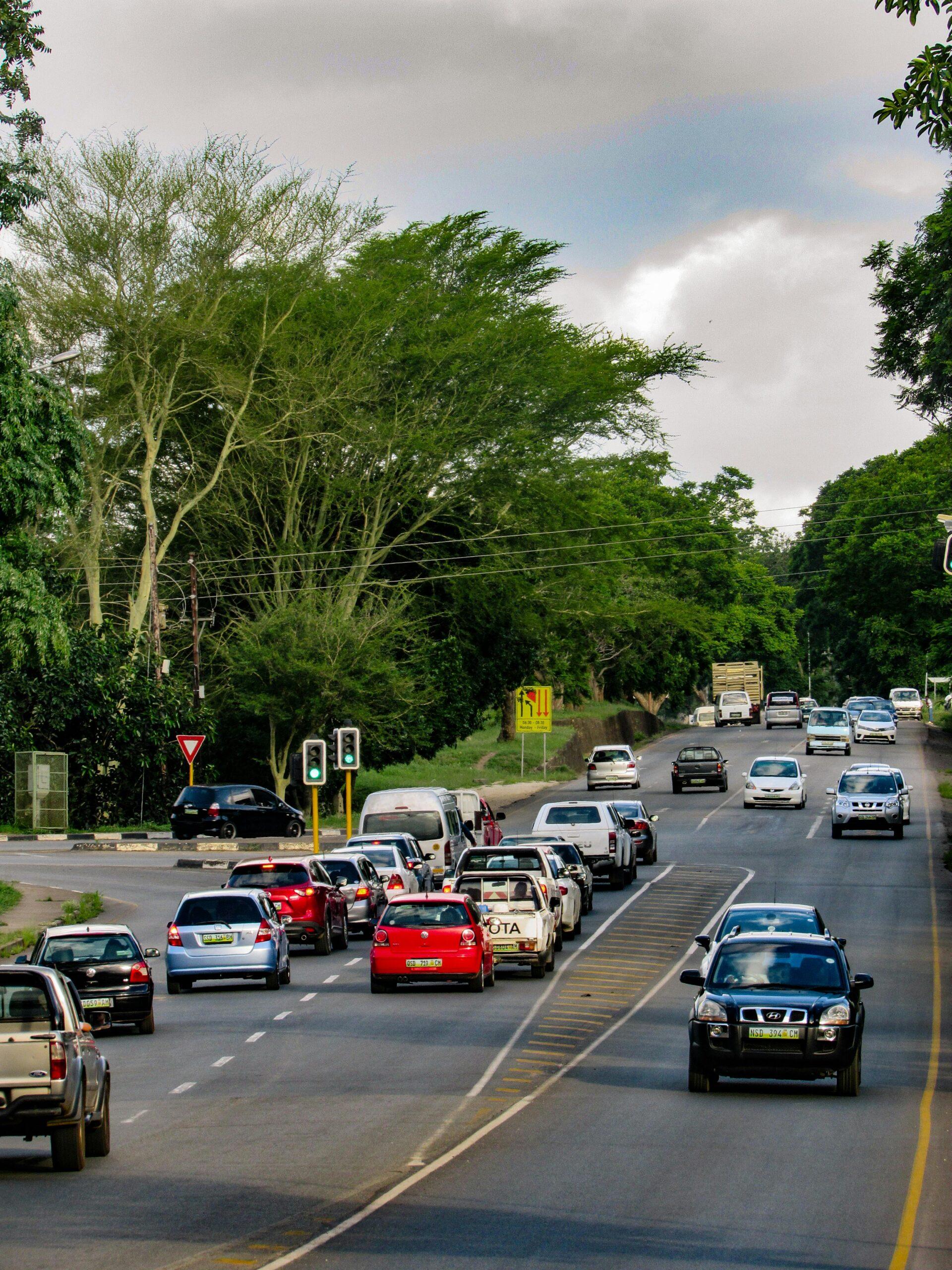traffic on the road