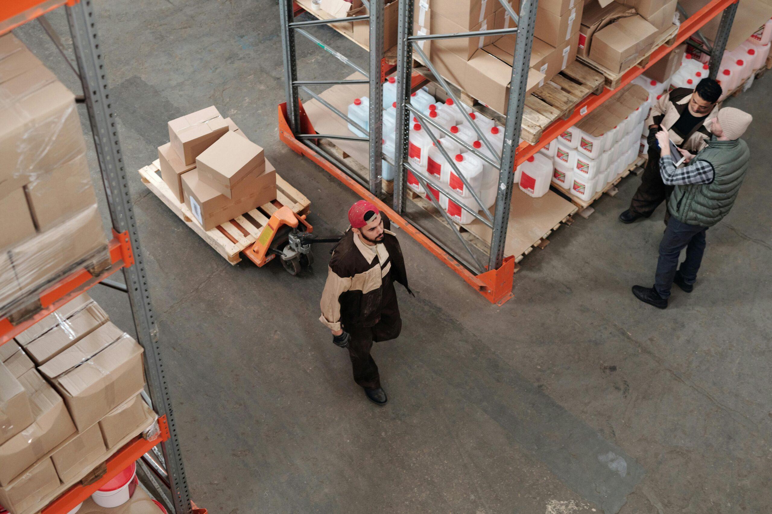 workers in a warehouse