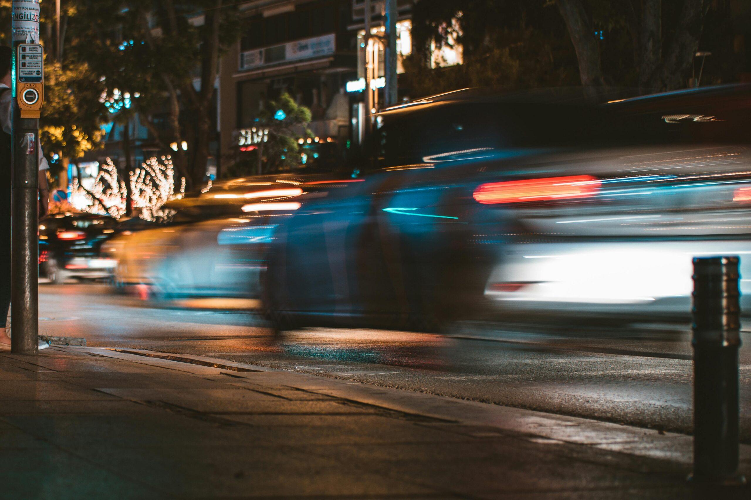 speeding car