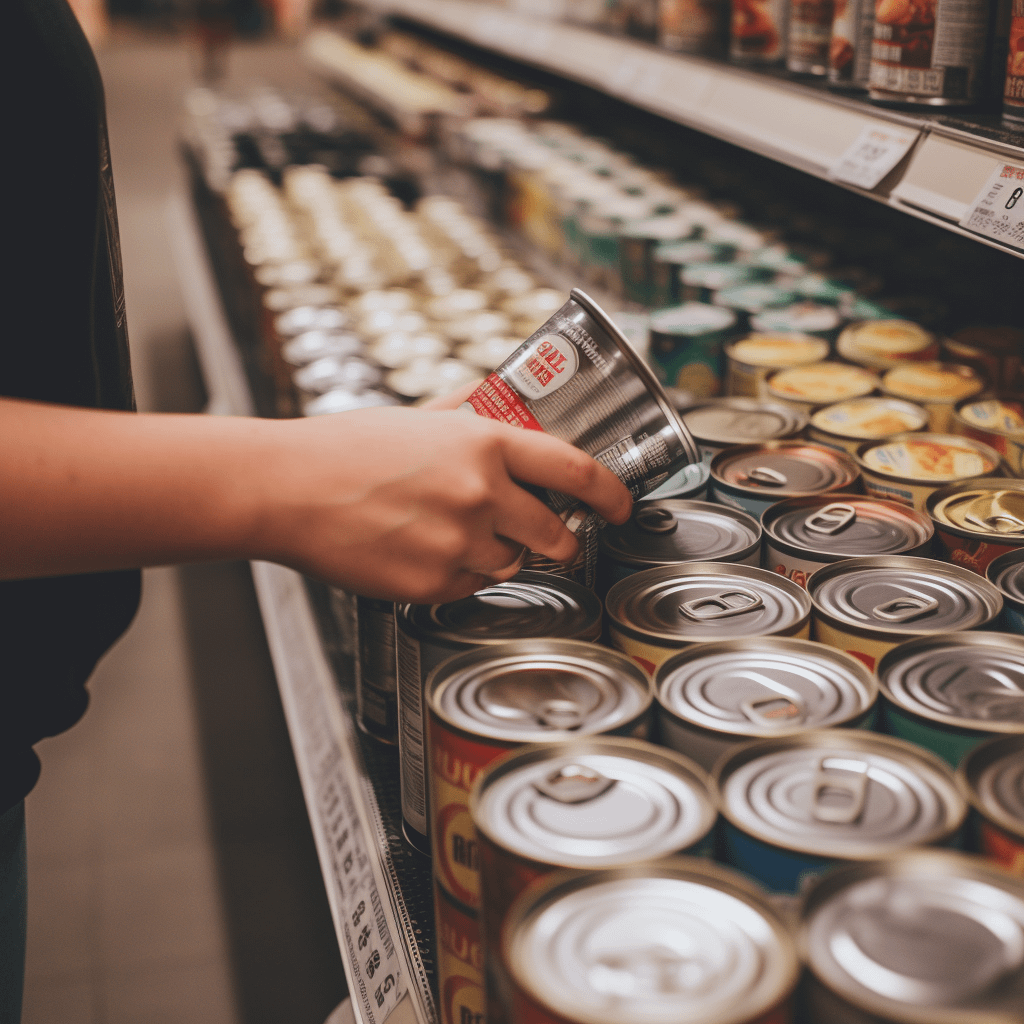 A person shopping